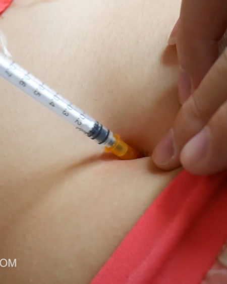 belly button navel needle torture-kuankuan