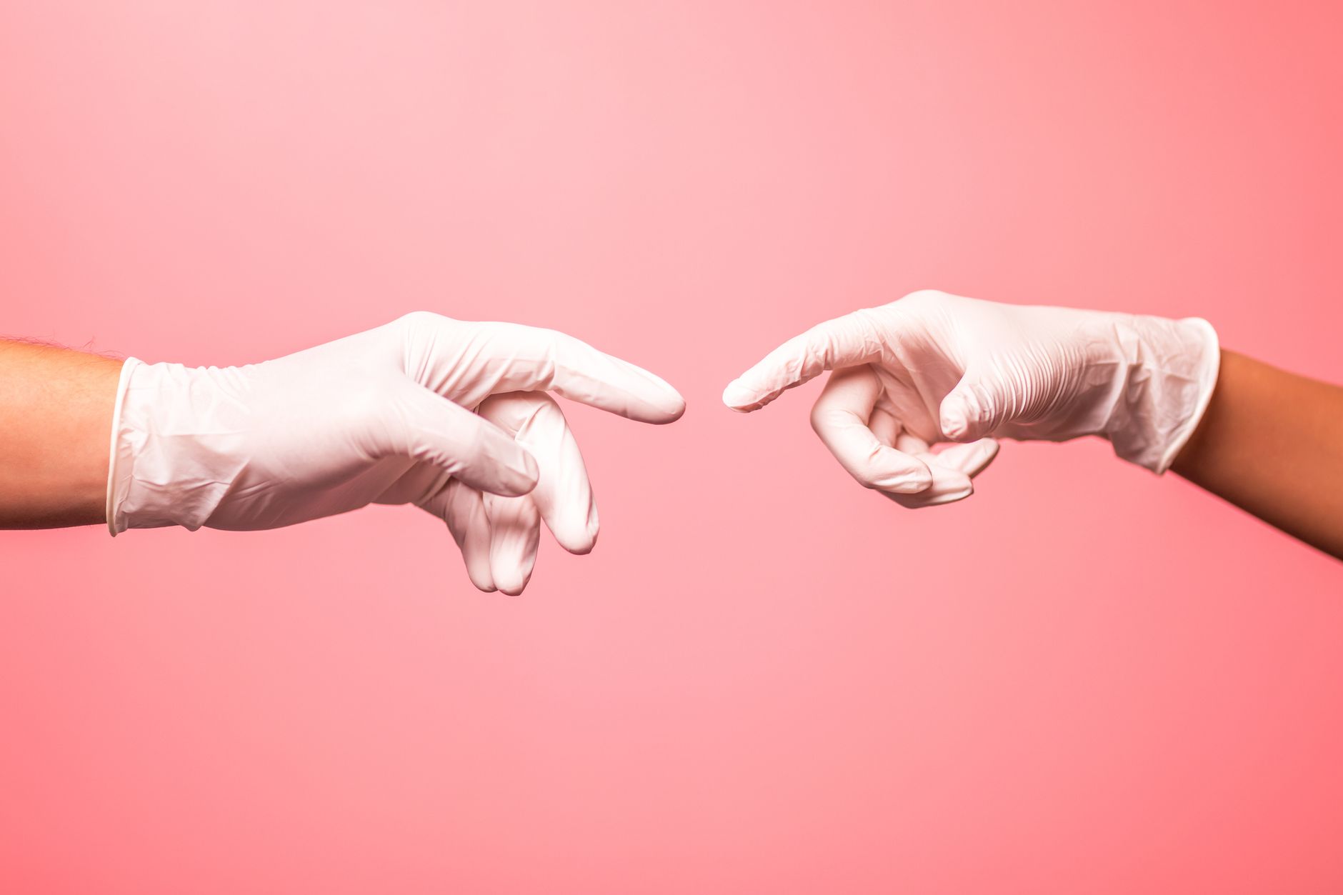 Gloved hands for extra grip when changing body jewelry