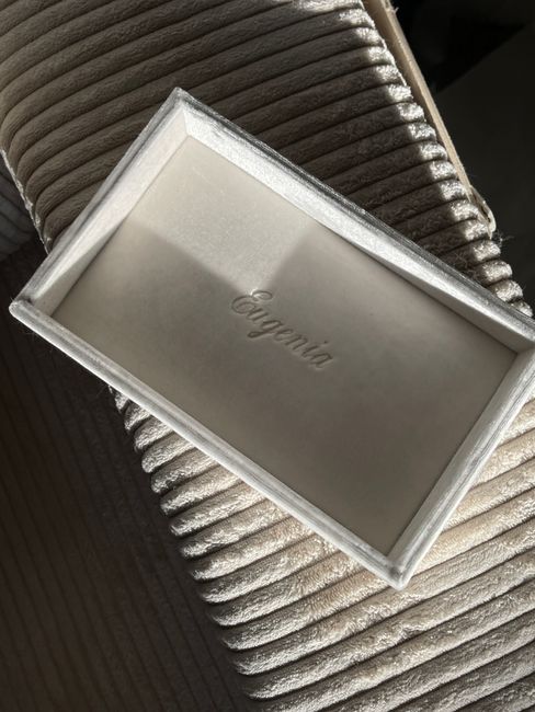 Elegant open velvet jewelry box